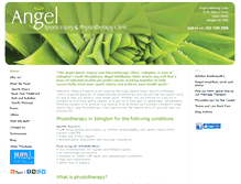 Tablet Screenshot of angelsportsinjuryandphysiotherapyclinic.co.uk